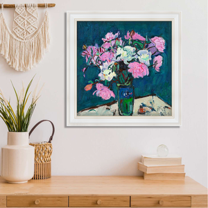 Teacher Zhang Liping's Original Tranquil Floral Oil Painting Print Canvas Eco-Friendly Modern Green <b>Wall</b> Art for Living Room - Product Image 5