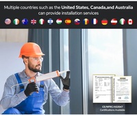 Ventanas Corredizas de Estilo Europeo con Marco de Aluminio LML en Existencia, Ventanas Corredizas de Vidrio Templado con Certificación AS CE NFRC CSA