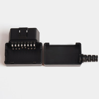 Kit de montage sans vis pour connecteur mâle OBD2 16 broches avec coque à clip dissimulée et protection anti-tension SR