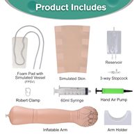 Kit de Práctica de Flebotomía para Estudiantes de Enfermería, Kit de Inicio para Práctica de Inyección Intravenosa, Sin Látex, Kit de Venopunción