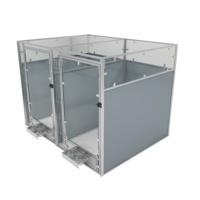 3D-Anpassung Multifunktionale Haustier-Zwingeranlage Tierklinik Luxus-Zwinger Tierpension Modulare Großer Hundezwinger