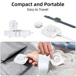 Cargador Portátil Inalámbrico Rápido HNT de 1200 mAh, Cargador Magnético Antideslizante para Relojes 6/<span class=keywords><strong>7</strong></span>/8/9 con Cable USB-A a C de 1 m - Product Image 5