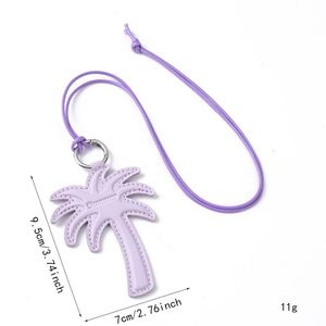 Sangle de lunettes en cuir PU coloré en forme de cocotier, support de lunettes à clipser autour du cou, étui à lunettes à clipser autour du cou - Product Image 3