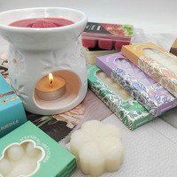 LITBRIGHT Bulk Home Fragrance Lage Smeltpunt Paraffine Sojawas Gevormde Blokjes Geurende Chips Echte Was Melting Eco-vriendelijk
