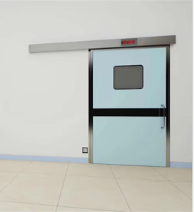 Puerta con revestimiento de plomo para bloqueo de rayos dispersos en salas de imagenología, con estructura de apertura manual, para trabajos de protección radiológica - Product Image 1