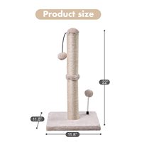 Arbre à chat moderne et simple en peluche crème 2026, petite maison d'activités pour chats, tour d'escalade multicouche pour petits chats
