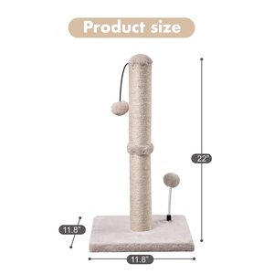 Árbol de Actividades para Gatos Pequeños, Moderno y Sencillo, de Felpa Crema, con Múltiples Niveles, Modelo 2026 - Product Image 4