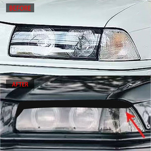 Adhesivo para Cejas de Faros Delanteros BMW E36, Material ABS, 1992-1999, 4 Puertas, Serie 3, Cubierta Decorativa para BMW - Product Image 2