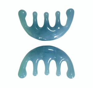 Produits de massage du cuir chevelu en résine à prix de gros abordable, peigne à cinq dents - Product Image 1