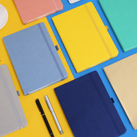 Cuadernos de Diario Personalizados con Cubierta de Cuero PU A5 con Banda Elástica, 100 Hojas, Forrados