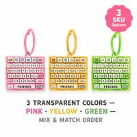 Mini clavier mécanique personnalisé porte-clés, interrupteur clicker, jouet anti-stress, keycaps artistiques Kawaii, ASMR, soulagement du stress, OEM, cadeau en gros, porte-clés