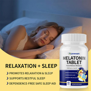 Ausreson OEM Comprimés de mélatonine de haute qualité, supplément alimentaire naturel pour le sommeil, <span class=keywords><strong>10mg</strong></span> 60mg, comprimés de mélatonine pour le sommeil - Product Image 3
