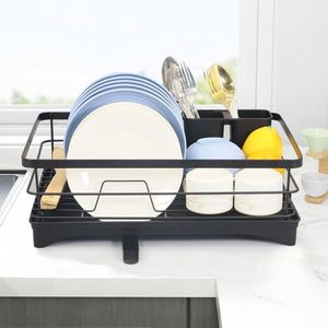 Organizador de Gabinete Bajo Fregadero para Cocina, Novedad, Escurridor de Platos de Acero Inoxidable, Estante Individual para Secar Paños - Product Image 4