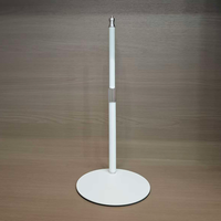 Support de lumière de bureau rond de 18 cm, support de table réglable en hauteur pour éclairage LED de studio, anneau lumineux, diffusion en direct