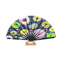 Vente en gros Personnalisé Main Clap Rave Grand Logo En Bois Bambou Danse Clacker Mariage Clack Éventails Pliants Sublimation Musique Classique