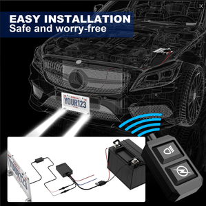 Số tấm khung nóng bán <span class=keywords><strong>LED</strong></span> bóng đèn giấy phép tấm khung xe tấm giấy phép với đèn pha Đèn Sương Mù Phụ kiện xe mới - Product Image 2