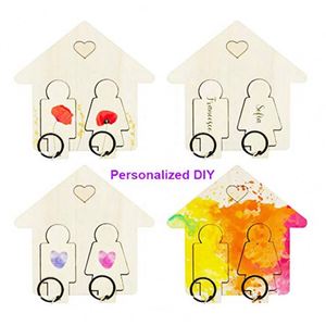 Support mural créatif en bois pour porte-clés de couple, pendentif mural, support DIY pour porte-clés de voiture, cadeau de fête d'anniversaire, bijou - Product Image 6