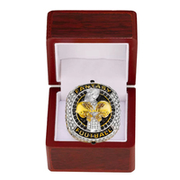 Casque de football fantastique 2026 et bague de championnat FFL en alliage et cristal, directement du fabricant