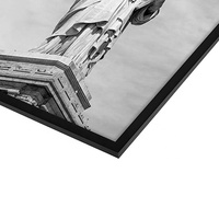 Vente chaude moderne noir Plexi-verre bois cadre Photo 24x36 grand pour la maison tenture murale haute qualité affiche cadre Photo