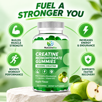 Gummies de Créatine Monohydrate 5000mg – Complément Alimentaire Adulte pour la Force Musculaire, l'Énergie et la Récupération – B12 – 120 Comprimés – Format Économique