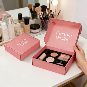 <span class=keywords><strong>Caja</strong></span> de Envío de Cartón Corrugado Rosa Plegable Resistente Hecha a Medida, Hermosa <span class=keywords><strong>Caja</strong></span> de Correo de Papel Corrugado con Logotipo Personalizado - Product Image 1