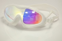Lunettes de natation pour enfants de haute qualité, grand cadre, anti-buée, protection UV, lentilles en PC, bandeau en gel de silice, haute perméabilité