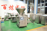 Machine automatique hydraulique quantitative pour le torsion et le remplissage de saucisses, remplisseuse sous vide de saucisses, machine à hot-dogs, pompe de ligne de production