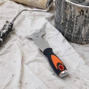 Raschietto Multiuso Professionale da 3 Pollici in Acciaio al Carbonio per <span class=keywords><strong>Pittori</strong></span> con Pulitore per <span class=keywords><strong>Rulli</strong></span>, Estrattore di Chiodi e Apribottiglie con Estremità a Martello - Product Image 2