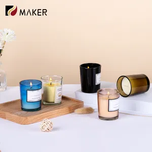 Brand Wholesale New Products Custom Color jars supply golden supplier bulk glass jar for candle making With factory Outlet