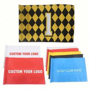 Banderas de Golf Personalizadas con Logotipo de Empresa para Torneos y Eventos, Ecológicas, Impermeables, Duraderas, de Poliéster, Elegantes y Decorativas para Exteriores - Product Image 1