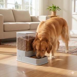 Distributore Automatico di Cibo per Animali Yommy 3.5L in Materiale Trasparente ed Ecologico per Cani e Gatti - Product Image 3