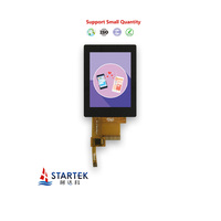 Modul Layar LCD TFT IPS 2,8 Inci Sudut Pandang Lebar Resolusi 480*640 45 Pin Layar Sentuh Kapasitif Antarmuka SPI RGB