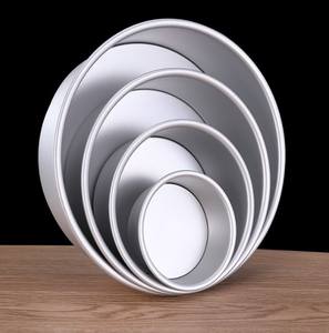 Molde Redondo para Hornear de 2 Pulgadas, Moldes para Pastel de Aluminio para Microondas con Fondo Desmontable - Product Image 4