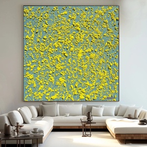 Pintura al Óleo, Arte Mural 3D, Cuadrado Abstracto Texturizado, Arte Mural Contemporáneo Minimalista y Creativo para Decoración Moderna del Hogar y Galería - Product Image 5