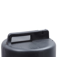 Tambour de trafic de Base en caoutchouc HDPE empilable portable cône réfléchissant durable baril d'avertissement de sécurité routière