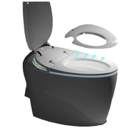 Siège de toilette intelligent pour enfants, antibactérien, en PP, avec fonction capteur, style américain