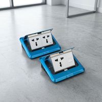 Prise de sol escamotable multifonction MAADN, intégrée au mobilier, 13A/16A, IP44, 2 prises, 250V