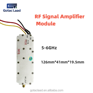 Module amplificateur <span class=keywords><strong>de</strong></span> signal RF 5-6 GHz 50W, boîtier en alliage d'aluminium, système <span class=keywords><strong>de</strong></span> détection <span class=keywords><strong>de</strong></span> drones, carte <span class=keywords><strong>de</strong></span> câblage <span class=keywords><strong>de</strong></span> sécurité, amplificateur <span class=keywords><strong>de</strong></span> signal pour détecteur FPV - Product Image 1