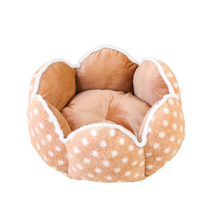 <strong>Comfortable</strong> <strong>Soft</strong> Cat <strong>House</strong> Warm Round Washable Plush Fluffy Pet <strong>Dog</strong> Bed - Product Image 1