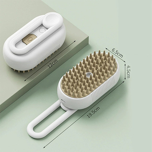 Peines para mascotas con mango, cepillo de masaje con PULVERIZADOR DE AGUA recargable con baño de vapor para perros y gatos, herramienta de aseo limpia, elimina el pelo de las mascotas - Product Image 5