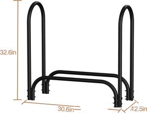 Estante minimalista para <span class=keywords><strong>leña</strong></span>, soporte <span class=keywords><strong>de</strong></span> almacenamiento <span class=keywords><strong>de</strong></span> madera para exteriores, estante para herramientas <span class=keywords><strong>de</strong></span> <span class=keywords><strong>leña</strong></span> para chimenea - Product Image 2