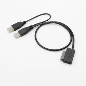 Yongyoute Usb To Sata Adapter Cable For <b>Optical</b> <b>Drive</b> Data Transfer With Dual Usb Ports - Product Image 1