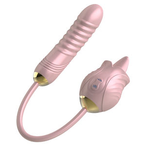 Vibrator mainan seks telur melompat peluru pemijat puting mawar ujung ganda dewasa Vibrator mainan seks untuk wanita - Product Image 3