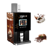 Distributeur automatique de café robotisé avec fonction de nettoyage automatique, haute efficacité, écran tactile, options de paiement multiples