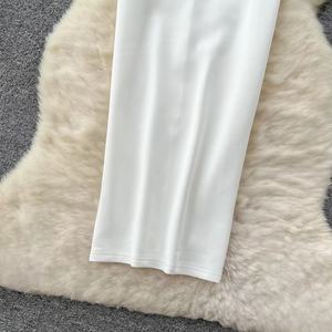 Vestido Largo Casual Elegante de Verano Tallas Grandes para Mujer, Manga Corta, Corte Imperio, Encaje 3D, Cintura Natural - Product Image 3