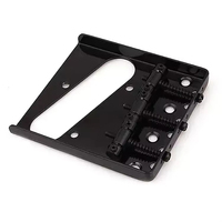 Pont de guitare électrique noir à 3 selles et 6 cordes avec trou pour micro single-coil pour guitare électrique TL - Vente en gros