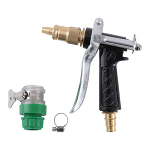 <b>Car</b> <b>Washer</b> Water Gun Set Brass Copper Head Black 170x246x35mm Manual Operation For <b>Car</b> Washing And Garden Watering - Product Image 1