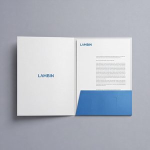 Porte-documents extensible en carton format A4, imprimé sur mesure, idéal pour la présentation de documents professionnels - Product Image 3