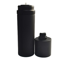 Flacon de parfum en aluminium de 100 ml avec col à vis et pulvérisateur à pompe, réutilisable et rechargeable