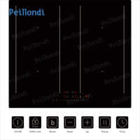 7000W curseur de contrôle CE CB UKCA RoSH 4 brûleurs stop and go pause cuisinière électrique table de cuisson à induction